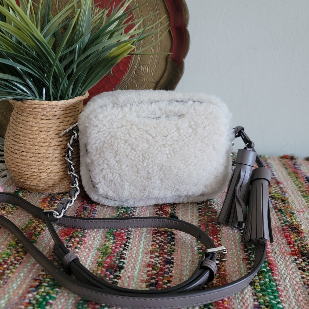 Michael Kors Shearling Crossbody Bag NWOT